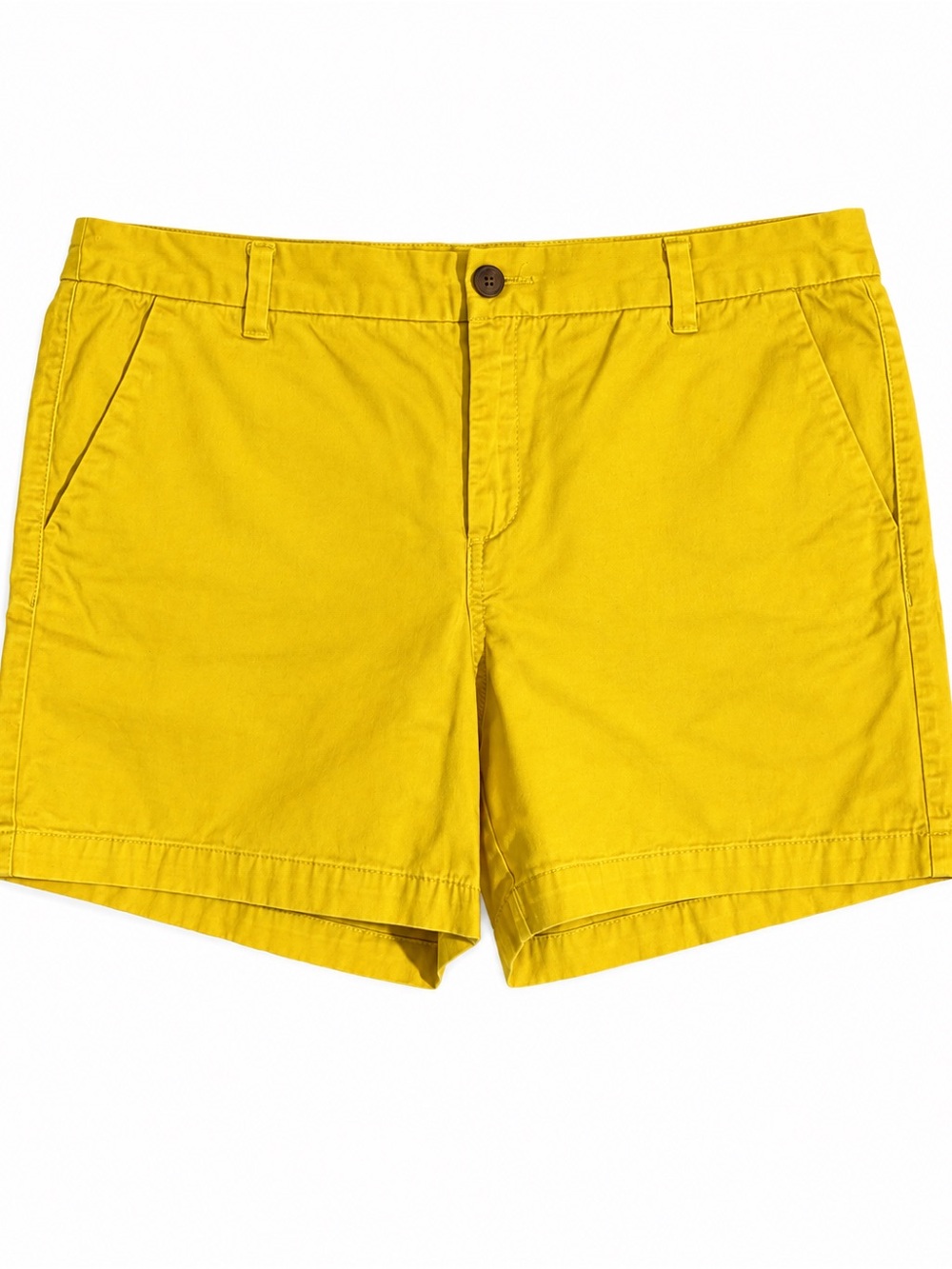Merona Bright Yellow Flat-Front Cotton Shorts